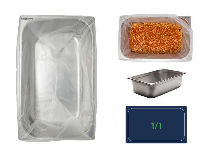 100 x 1/1 Gastronorm Tray Pot Liners Easyliners