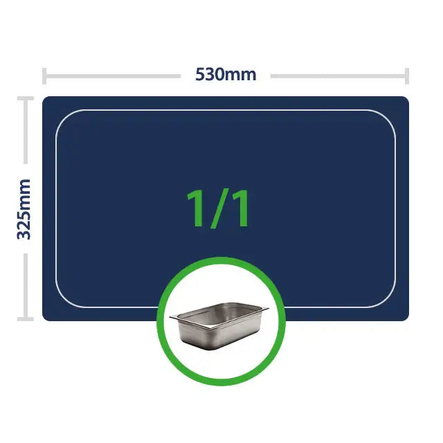 Stainless steel gastronorm tray with EasyLiners for efficient food service storage