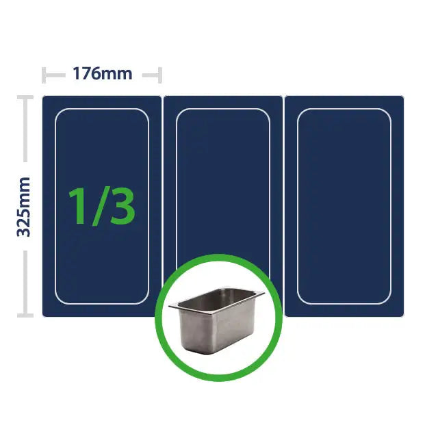 Stainless steel gastronorm tray with Easyliners for efficient food service storage