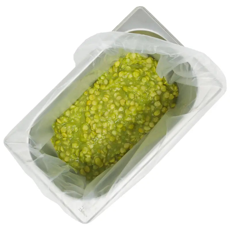 Bright green corn on the cob with butter in a Gastronorm tray pot liner