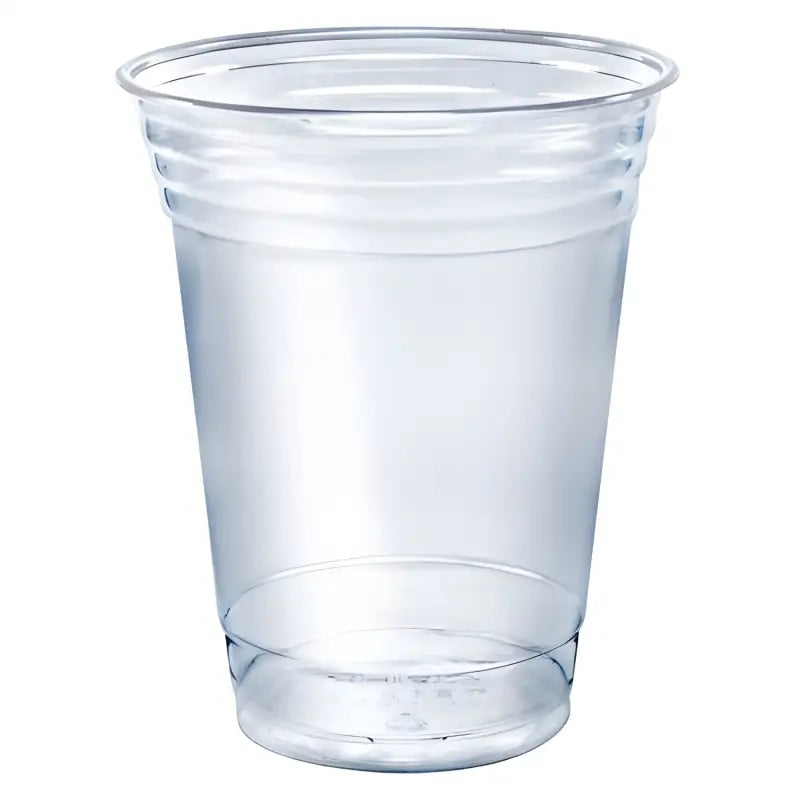 Clear plastic disposable cup with ridges, perfect clear tumblers replaces Solo TP16D