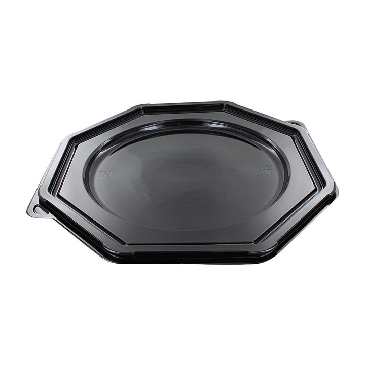 Round Octagonal Sandwich Platter Base with Lid