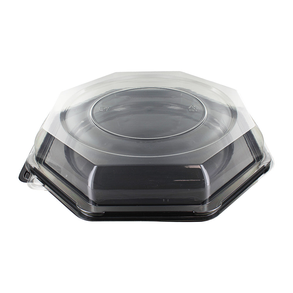 Round Octagonal Sandwich Platter Base with Lid