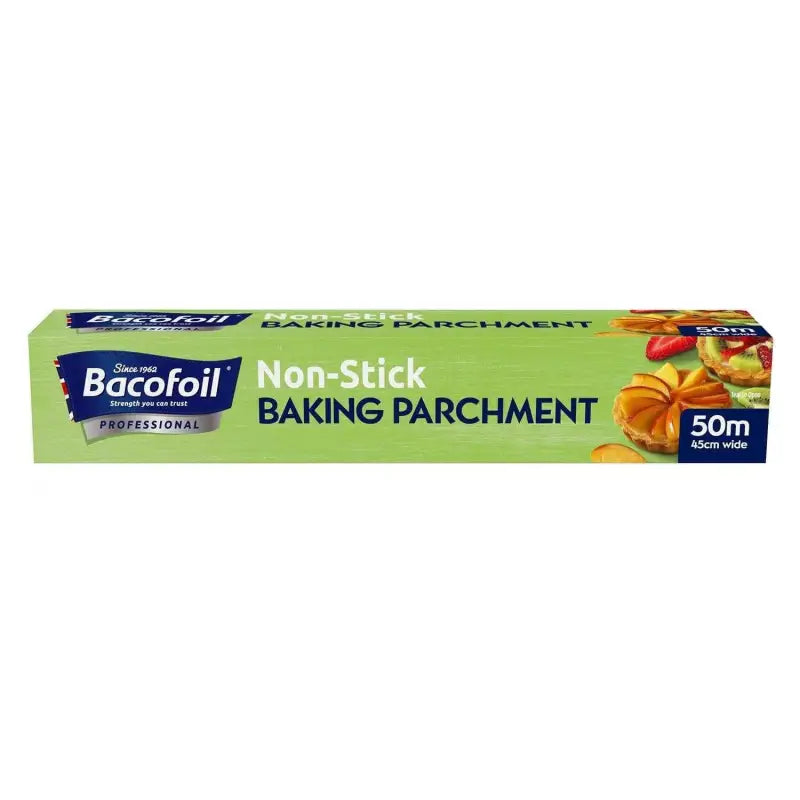 Baco Baking Parchment Paper Roll 45cm x 50m box of non-stick baking parchment