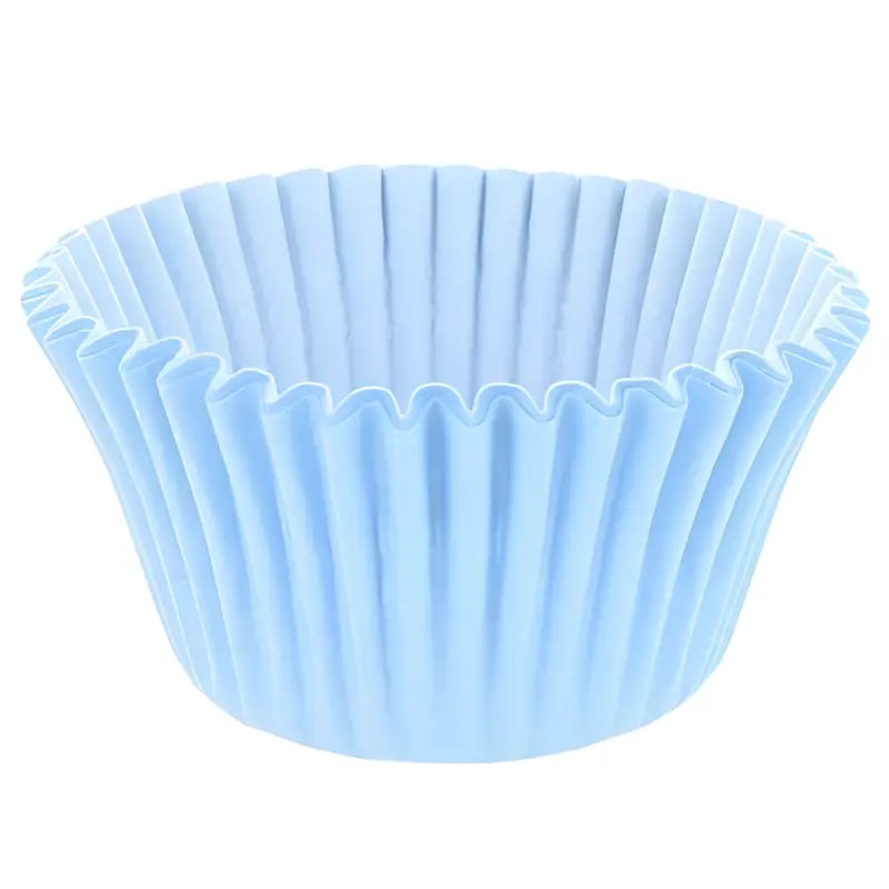 Light blue pleated cupcake cases for baking and deli supplies cupcake decor