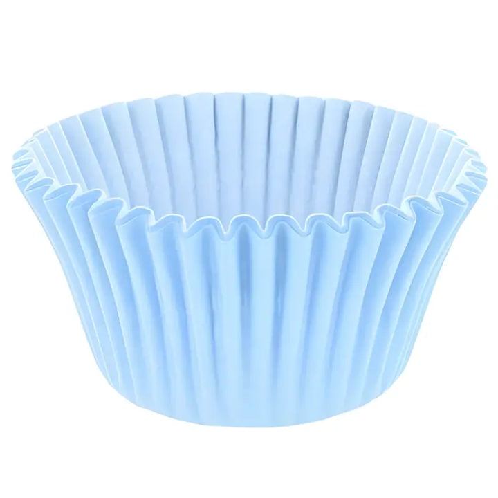 Light blue pleated cupcake cases for baking and deli supplies cupcake decor