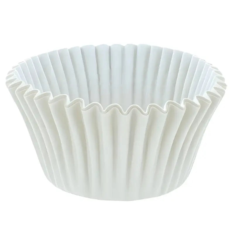 White paper cupcake liner with pleated sides for cupcake cases in deli supplies cupcake