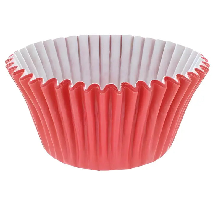 Red and white pleated paper cupcake liner from Cupcake Cases UK for baking needs