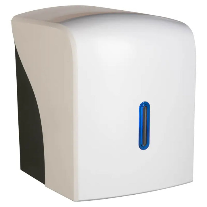 Paper towel dispenser with blue indicator window for Deli Supplies Halo Centre Feed Dispenser