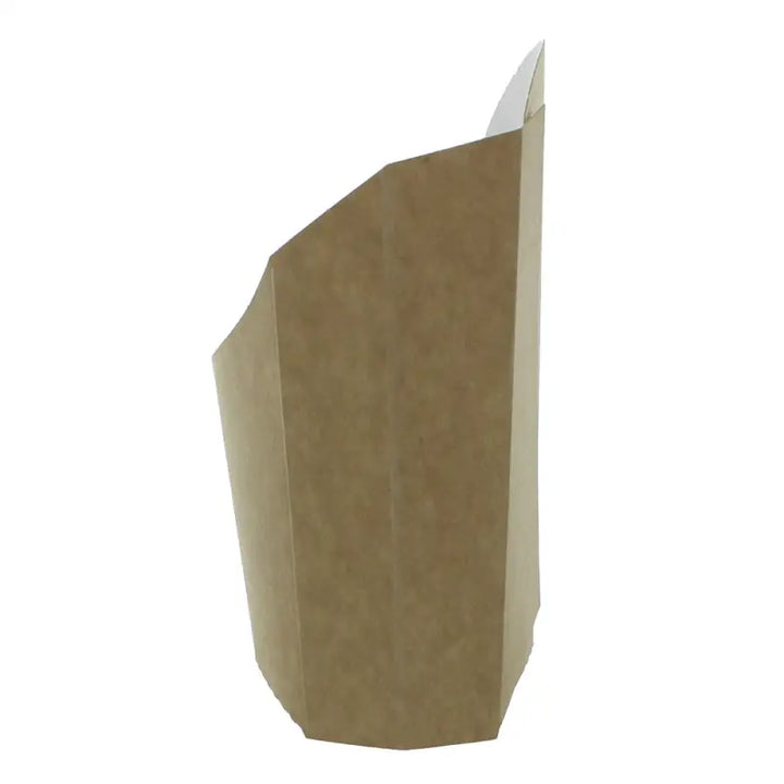 Irregular beige paper bag for deli supplies and food chip scoop take away trays