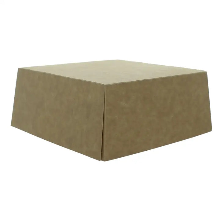 Taupe-colored pie tray container with sloped sides for Kraft Deli Supplies on-the-go