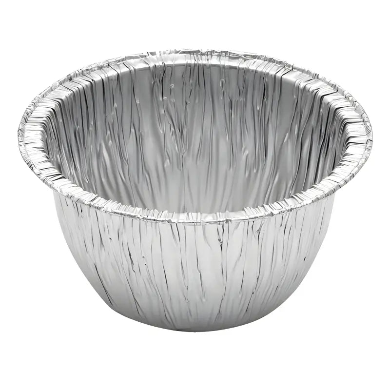 Medium Pudding Basin Foil Rolled Edge container with fluted edges for baking purposes