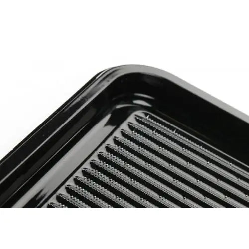 Premium large sandwich platter base with lid and food grade black metal baking tray