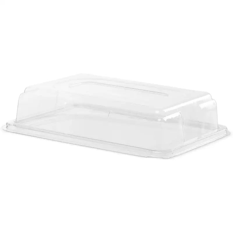 Clear plastic lid for Premium Mini Sandwich Platter Base, food grade, perfect for mini platters