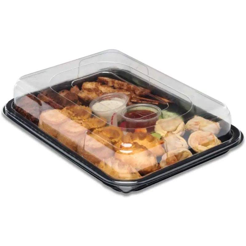 Premium small sandwich platter with food grade container filled with chicken and sides