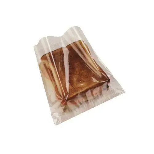 Grilled cheese sandwich in a clear plastic bag, perfect for Toastie Bags storage