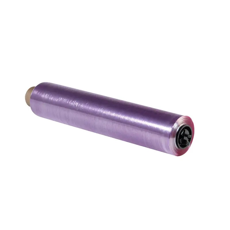 Purple cling film roll from Wrapmaster 3000 30cm x 300m, offering high cling performance