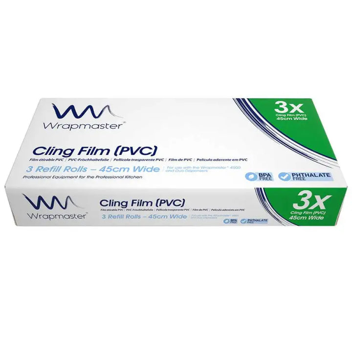 Wrapmaster 4500 Cling Film (PVC) Refill 45cm x 300m with 3x stronger claims